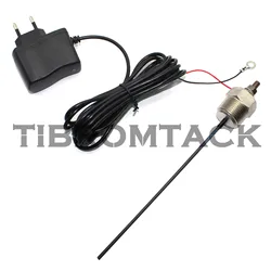 Powered Titanium Anode Wire for Water Heater, Power Supply, NPT3/4, Total Length 220mm, Coating Length 120mm