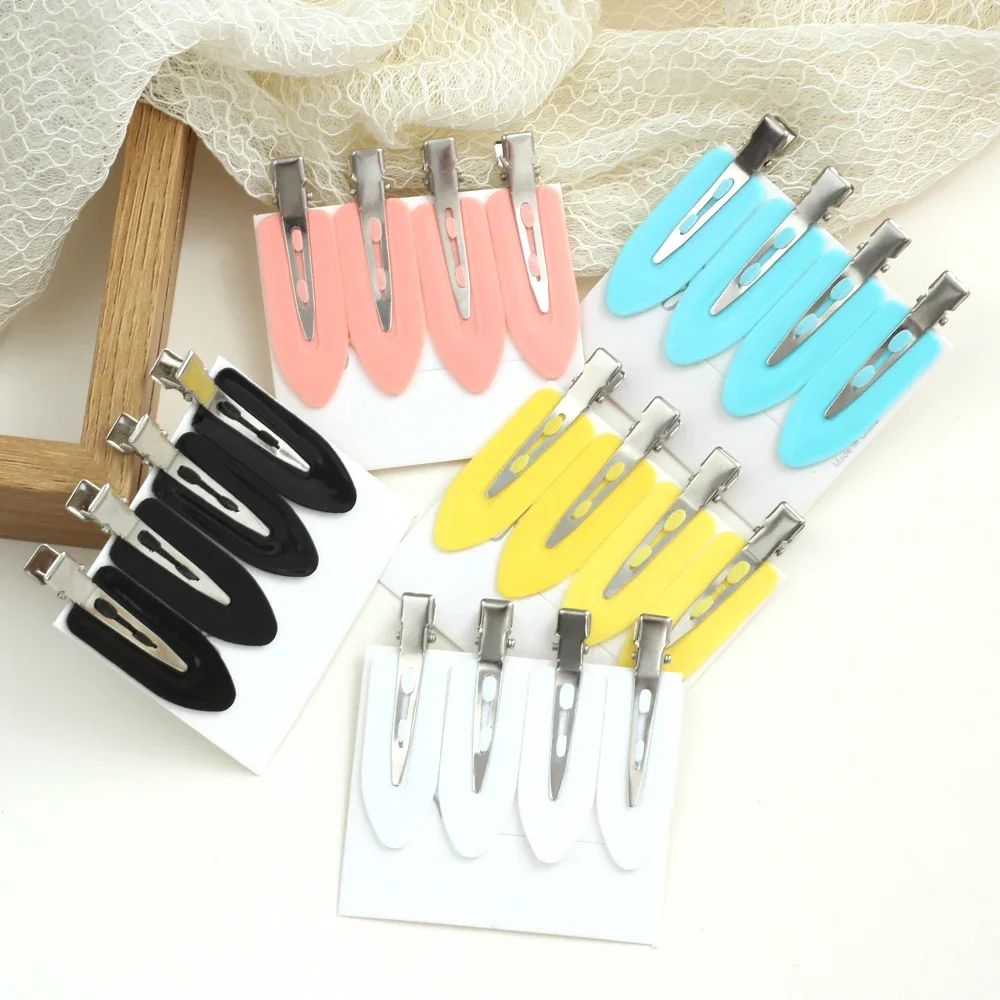 

4PCS/LOT Women Hair Clips Side Bangs Fix Fringe Barrette Makeup Tools Female Ladies Girls Headwear Hairpin Hair Accessories