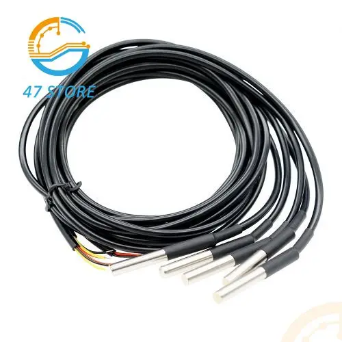 DS18B20 NTC 10K 1% 3950 Thermistor Waterproof Temperature Controller Sensor Probe W1209 W1401 W3001 Thermostat 0.5m/1m/2m/3m