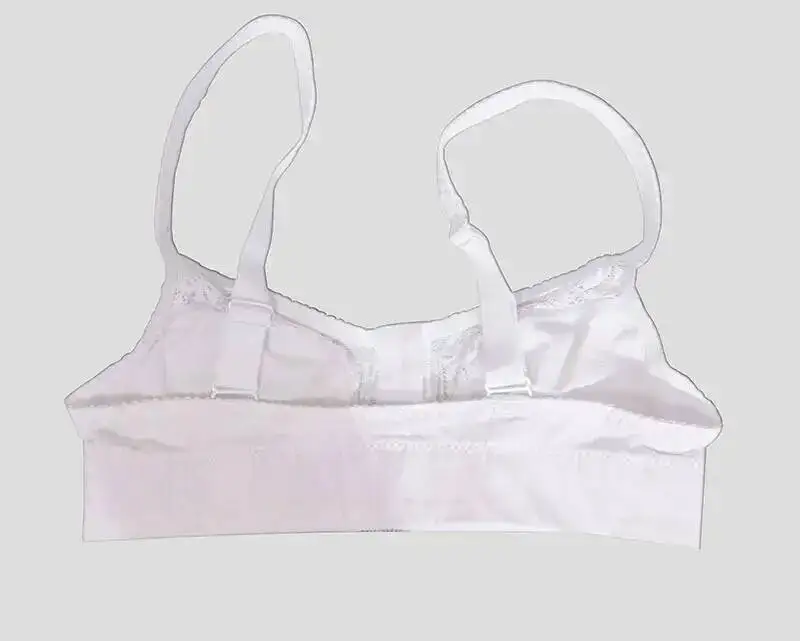 75A-120D Ultra Thin Lace White Front Button Large Plus Size Lingerie For Women Bra Women\'s Underwear Brassiere Femme