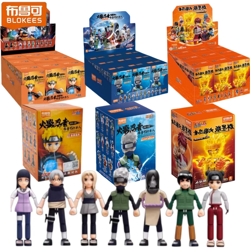 

BLOKEES Building Blocks Naruto Star Version 1-3 Series Uzumaki Naruto Sasuke Anime Character Assembly Model Toys
