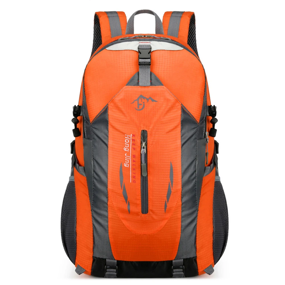 Mochila de acampamento leve respirável, mochila de escalada, grande capacidade, resistente ao desgaste, armazenamento em camadas, atividades ao ar livre