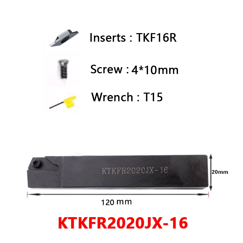 Herramienta de torno KTKFR KTKFR1010JX12 KTKFR1212 KTKFR1616 KTKFR2020 JX12 JX16 uso TKF12R TKF16R insertos CNC ranurado torneado corte
