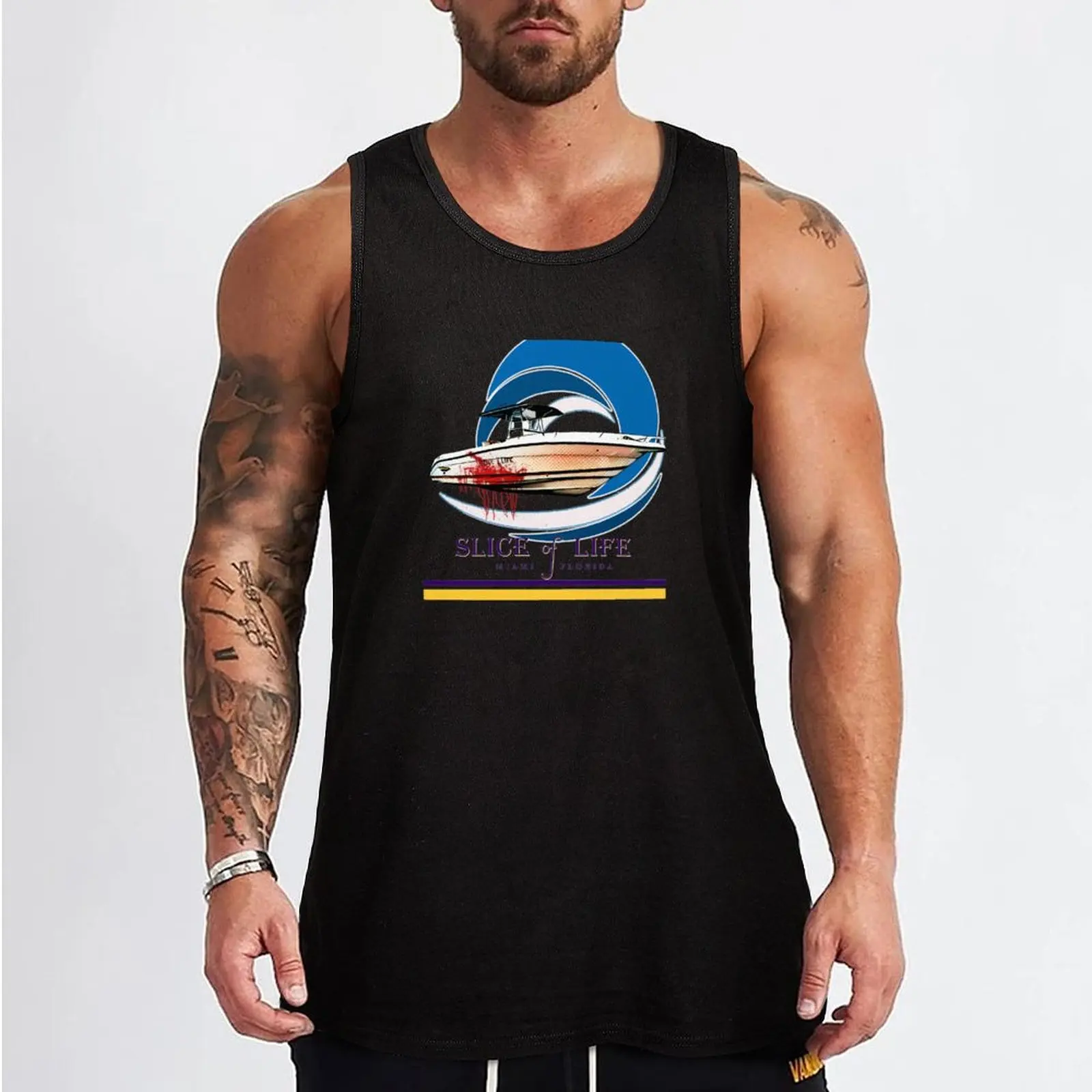 Slice of Life Tank Top Bodybuilding shirt Vest male