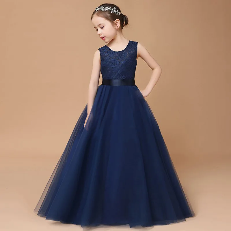 yiiya-カスタマイズされたフラワーガールドレス-ネイビーブルー-レース-チュール-oネック-ノースリーブ-aライン-ベルト-ジッパー-バック-フロアレングス-キッズガウン