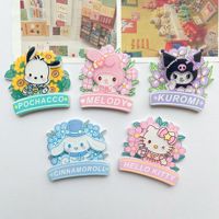 5pcs Sanrio Fridge Magnet Cute Photo Wall Message Board Magnetic Bulletin Board Decor Stickers Locker Cabinet Decor Home Decor