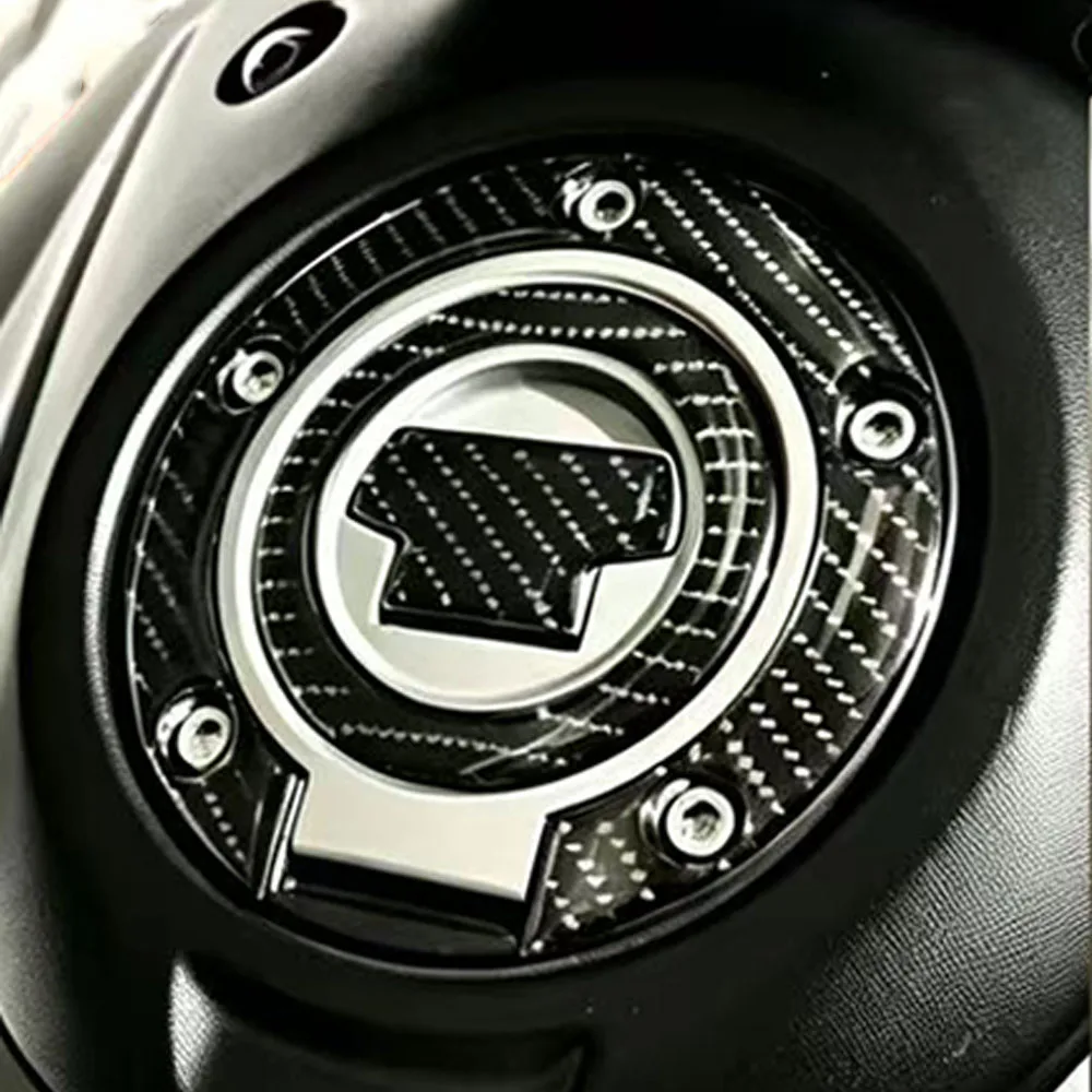 For YAMAHA MT07 MT09 R6 R1 FZ09 Motorcycle Fuel Cap Cover Decal Sticker 3D Carbon Look