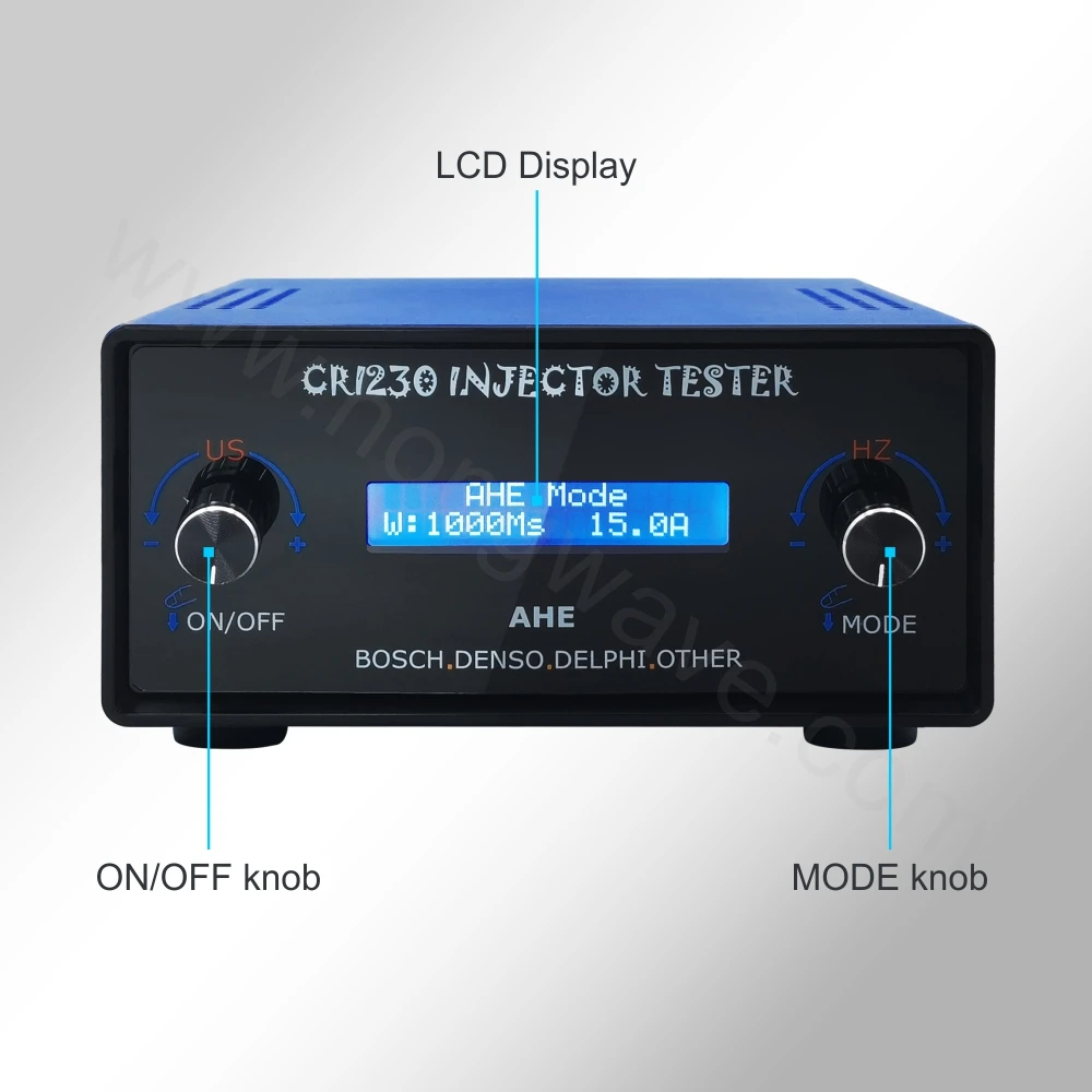 CRI230 CRI Common Rail Diesel Fuel Injector Tester With AHE Test Solenoid Injector S60H Nozzle POP Pressure Validator Tool