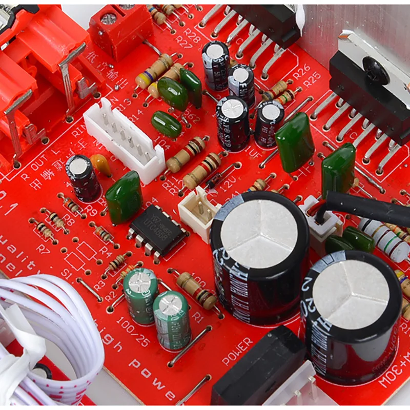 TOKBAN DX618 60w*3 2.1 Channel Amplifier Board Heavy Bass Amplifier Bass Treble Adjustment Dual AC12-18V