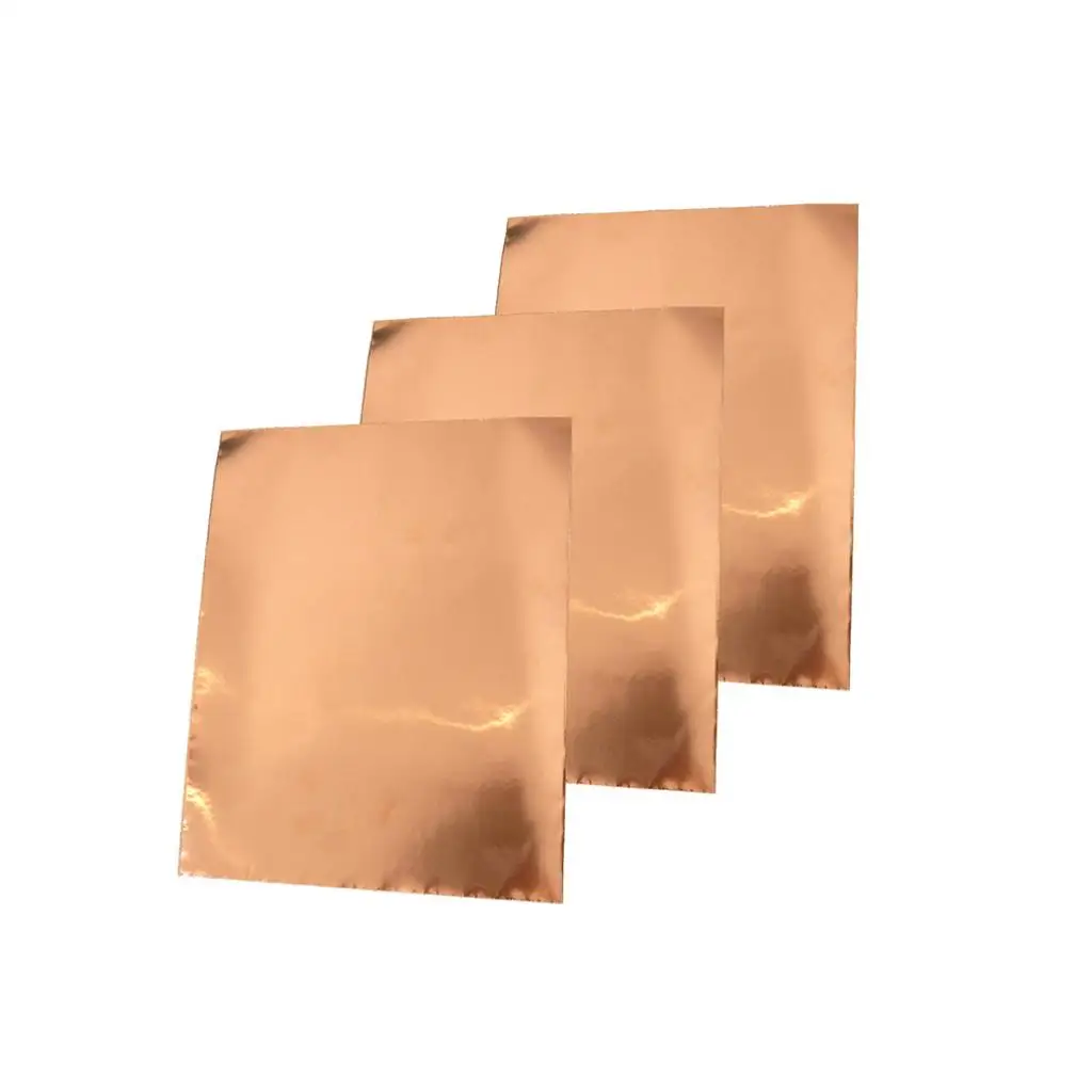 3 ชิ้นกีตาร์เทปทองแดง EMI เทปป้องกันสําหรับซ่อมไฟฟ้า 30x22.5 ซม