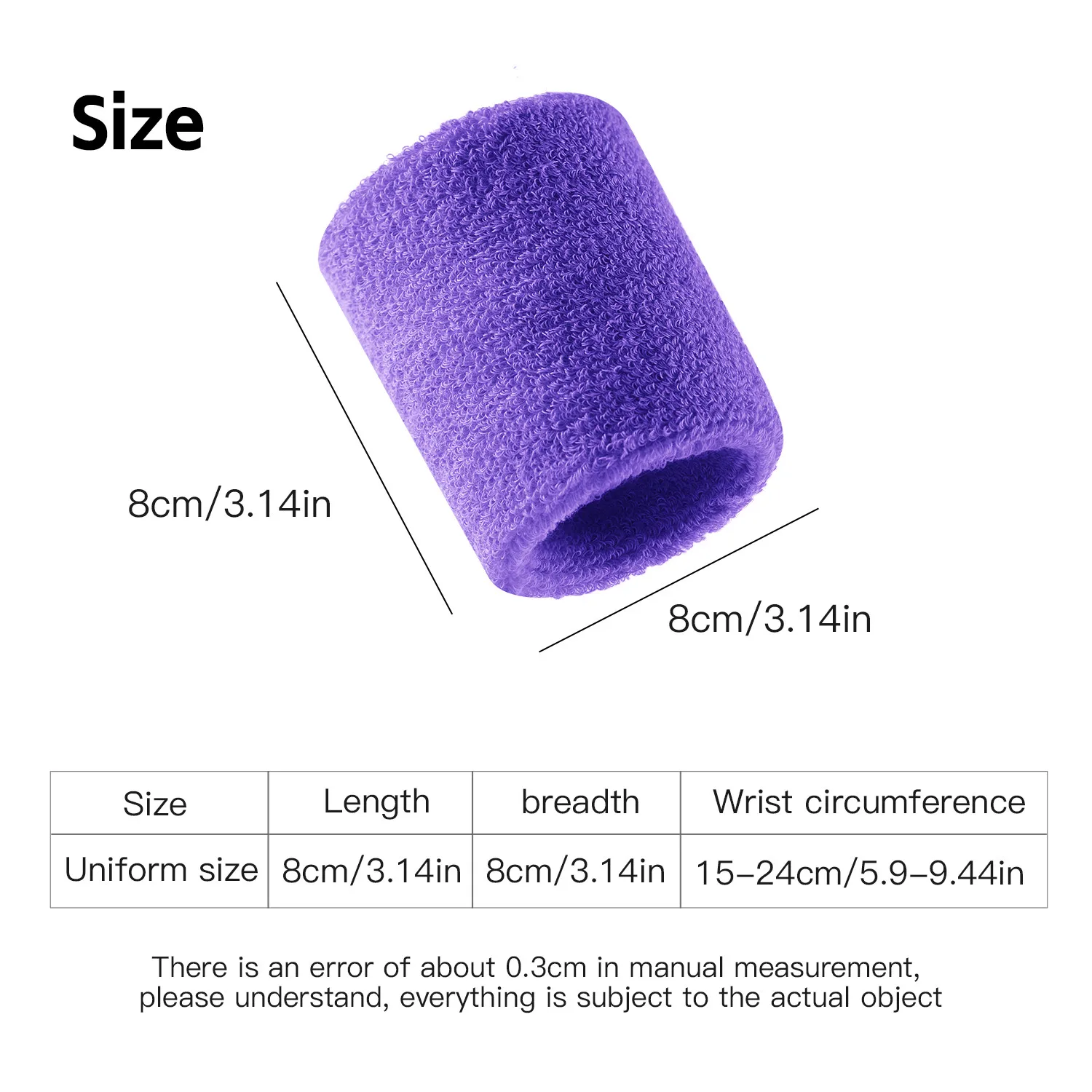 Towel Sports Wrist bands Tennis Sweat Bands Wrist Guard Basketball Fitness Sweatbands Wrist Wrap Wrist Protection Badminton view 6