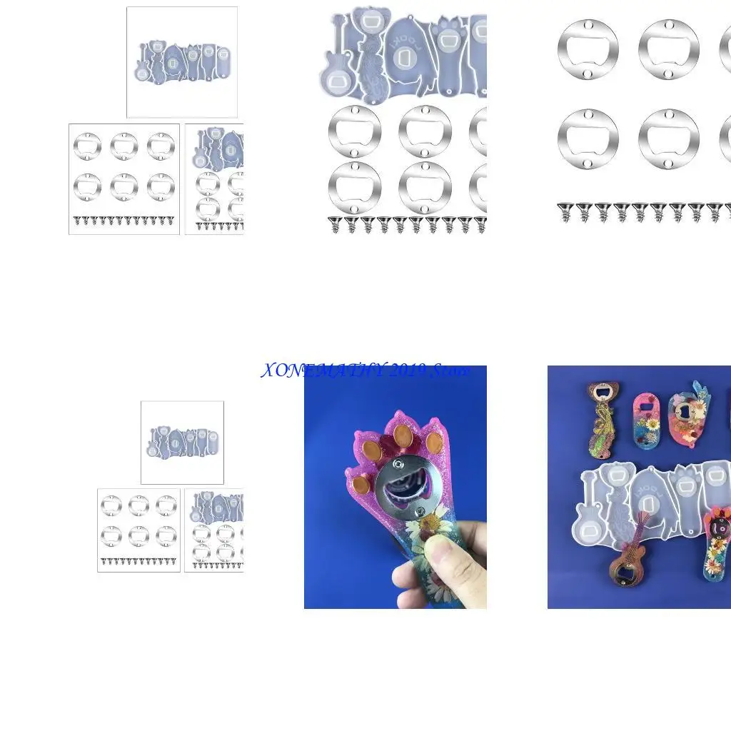 

F42F Practical Sturdy Silicone Mould Accessory for Bottle Opener Holders Portable for Handmade Gifts and Home Accent