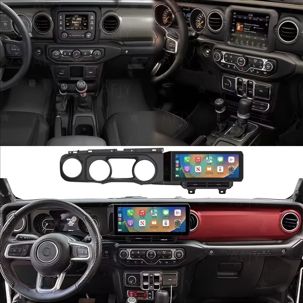 Automotive Multimedia Android 13 Player Intelligent System For Jeep Wrangler JL Gladiator GPS Navi Car Radio Receiver Head Unit