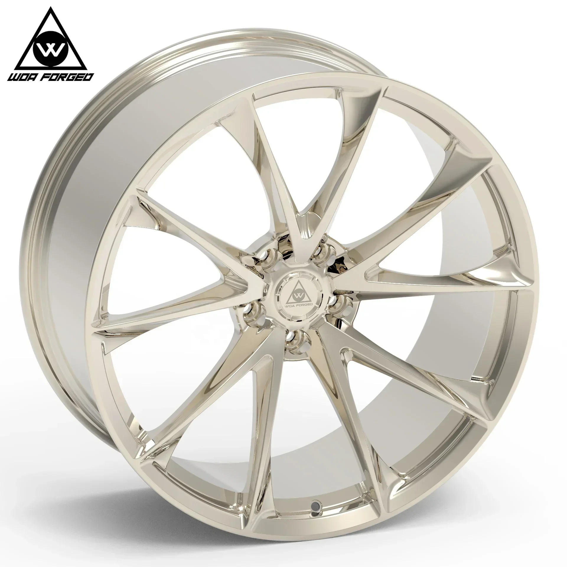 

6061-T6 Global Sale Factory Price 17 18 19 20 21 22 Inch Passenger Car Frozen Gold clear Alloy Forged Wheels P204 5x112 5x114.3