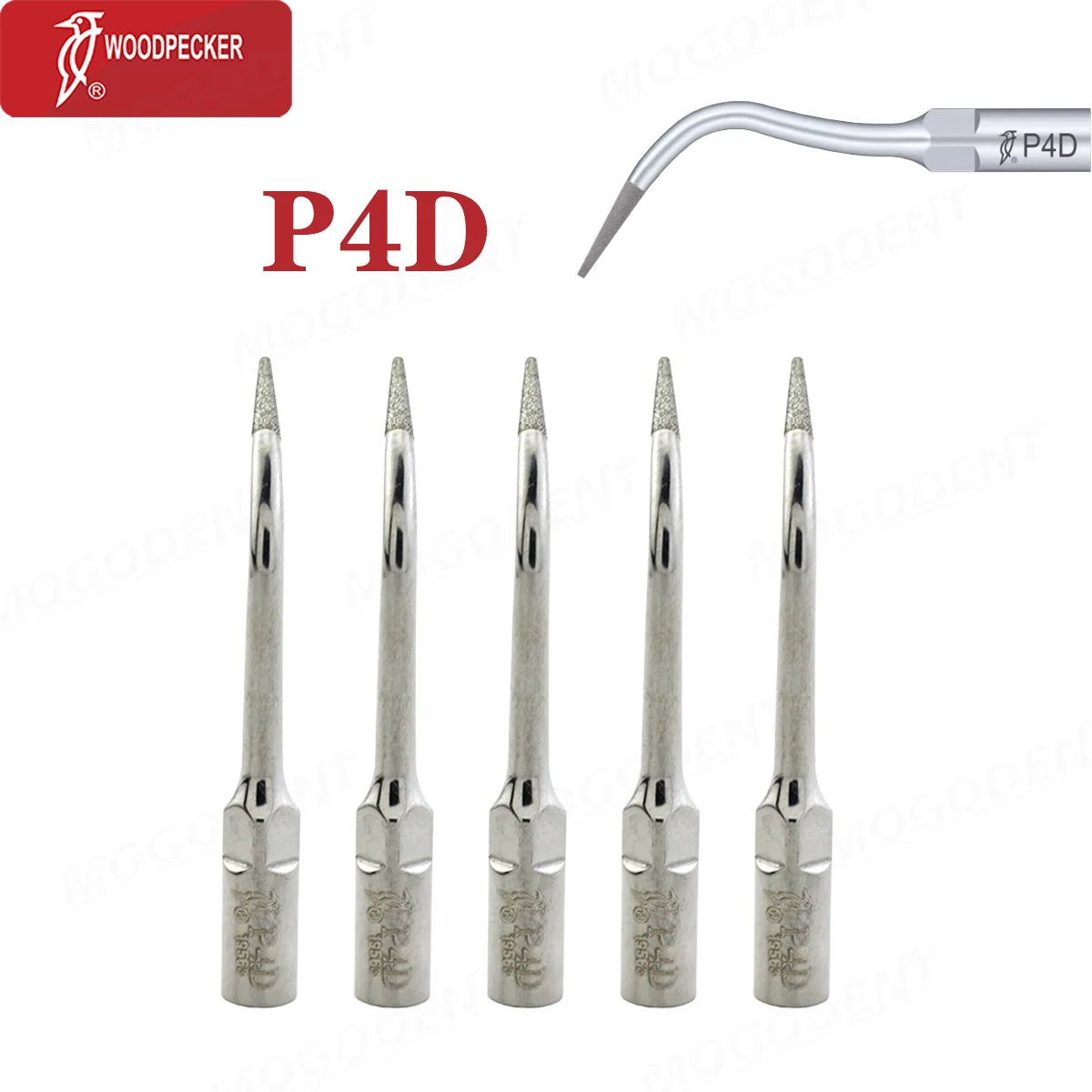 

Original Woodpecker Dental Ultrasonic Scaler Tip Endodontics Endo Perio Scaling Tips P4D Fit EMS Handpiece Dentistry Tools