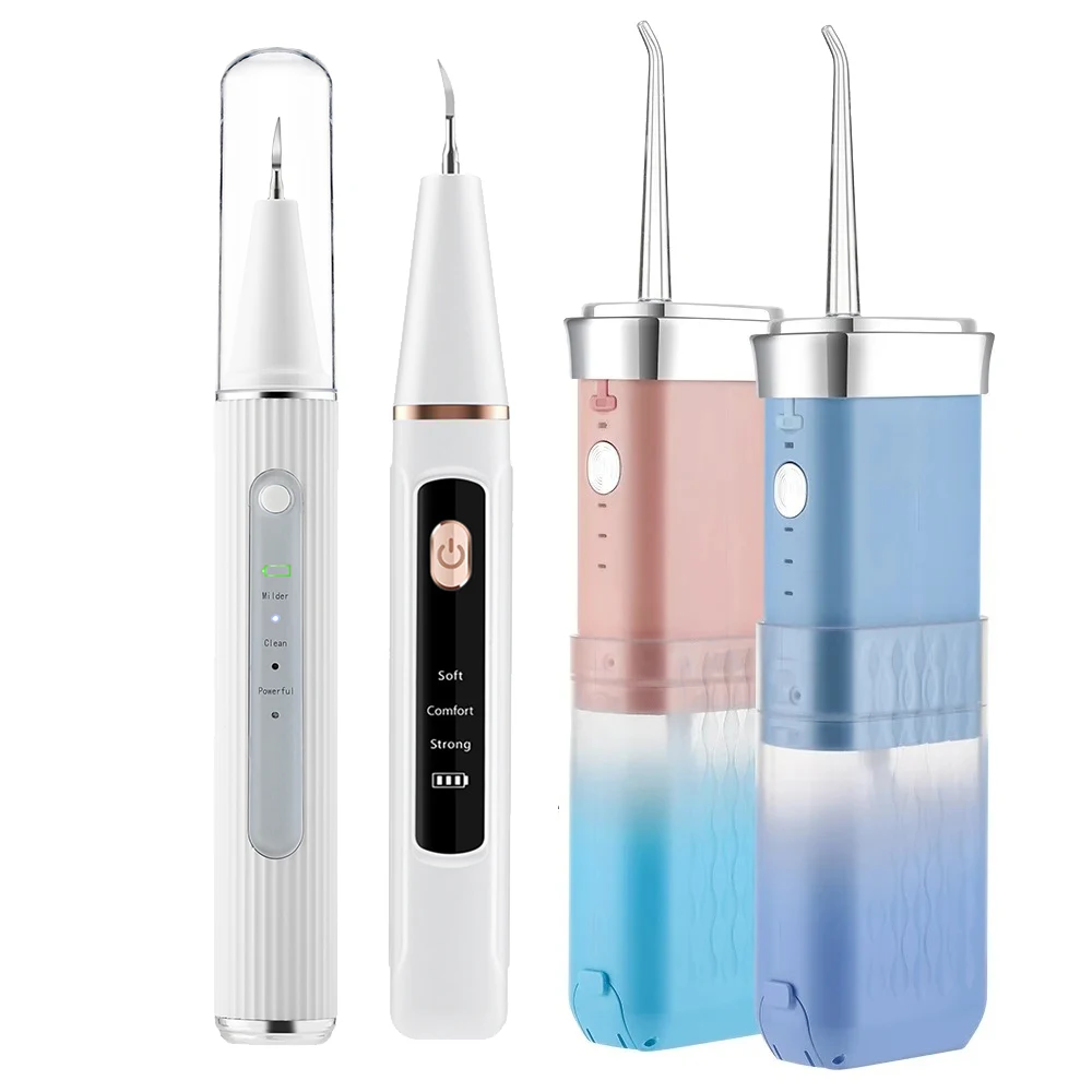 

Портативный ирригатор для полости рта, ультразвуковой очиститель зубного камня, электрическое отбеливание зубов, стоматологический скалер, пятна налета, зубной камень, домашний уход за полостью рта