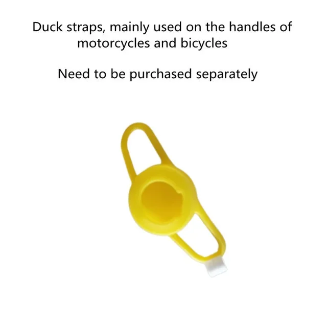 Bicycle Small Yellow Duck Propeller Helmet Standing Broken Wind Ducky Decoration Bike Motorcycle Cycling Ornament Separate Strap