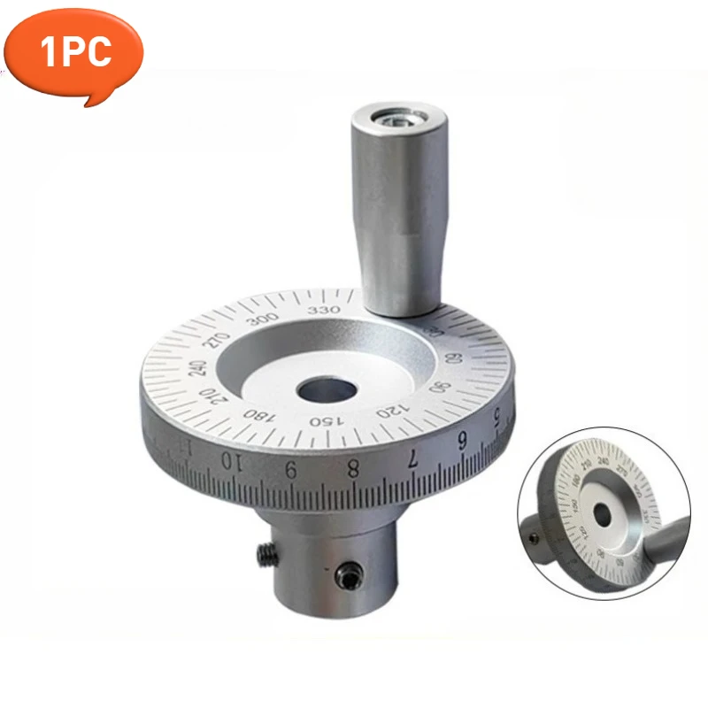 

1PC Lathe Laser Engraving with Scale Handle, Sliding Table, Metal Circle Hand Wheel, Inner Diameter 8mm, 10mm