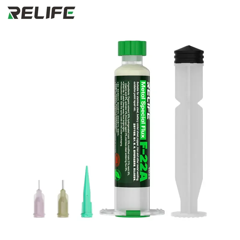 RELIFE F-22A Multipurpose Metal Special Solder Flux 10CC for Mobile Phone Motherboard Welding Oxidation Spots Repair Flux