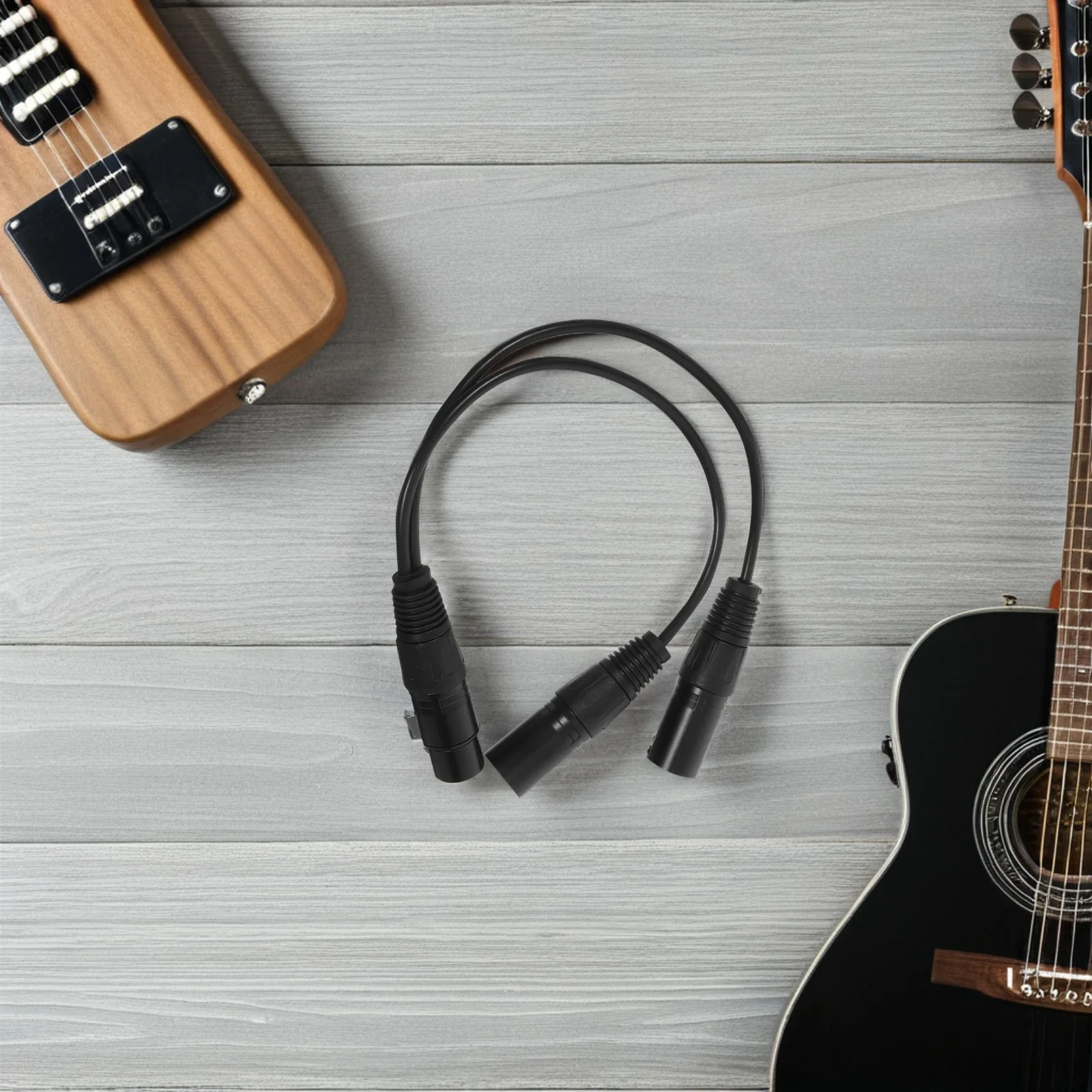 

Xlr Splitter Balanced Xlr Microphone Splitter Cable 1 Female to 2 Male Audio Adapter for Mic Speaker