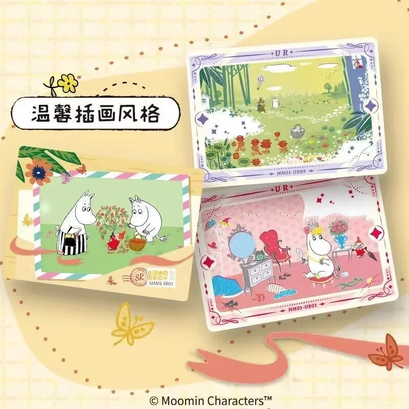 

Card Fun Hot Sales Muming Time Letter Collection Cards Blind Box Children'S Finnish Classics Cute Surrounding Collection Cards