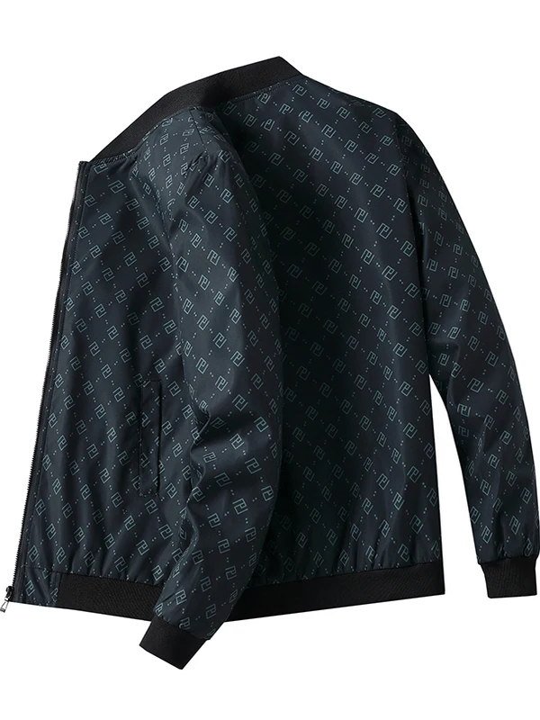 

Модный элитный круглый мужской тюнет, повседневная универсальная весенне-осенняя молодежная верхняя одежда высокого класса из полиэстера и нейлона C...