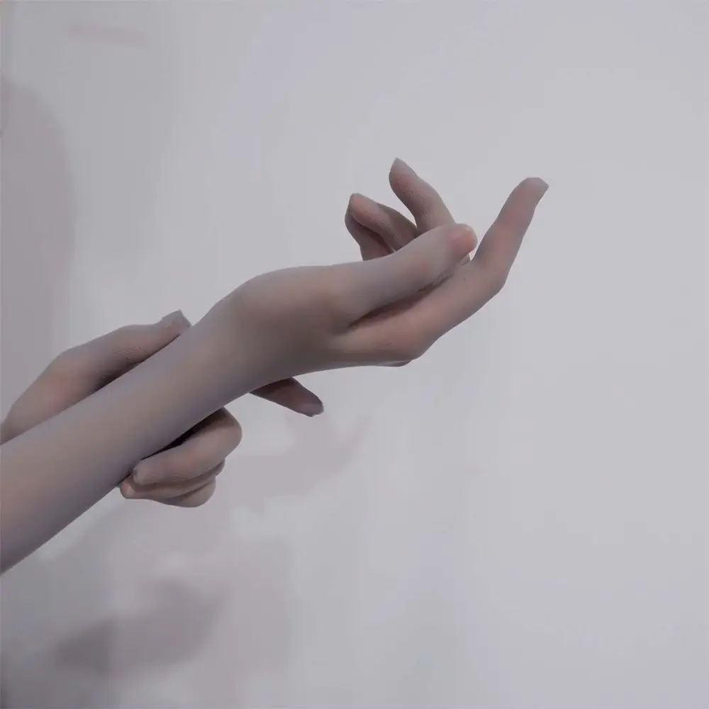 

Женские сетчатые перчатки для оперного выпускного вечера, бесшовные варежки, прозрачные перчатки, длинные прозрачные колготки с пальцами, перчатки