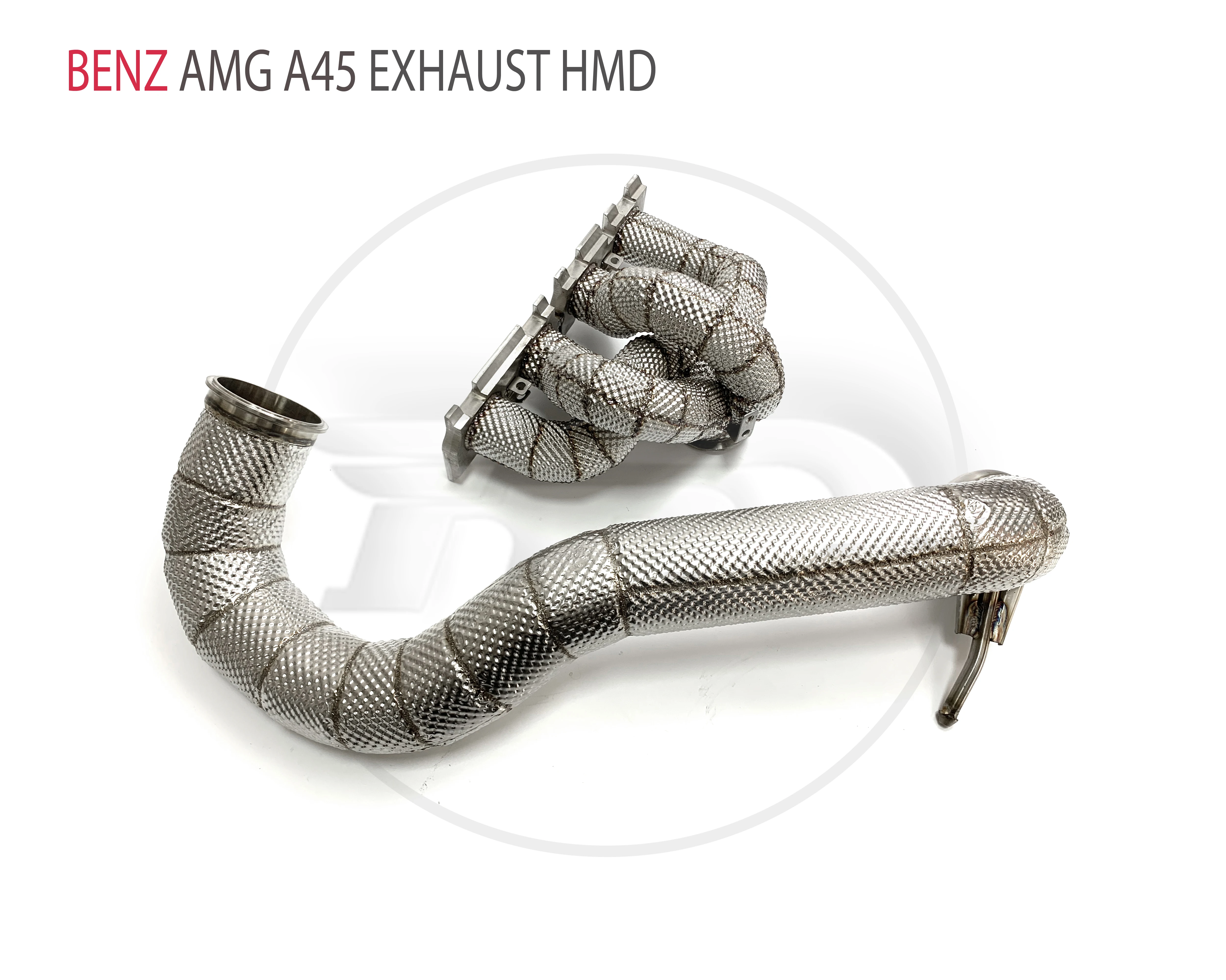 HMD Exhaust Manifold Downpipe for Benz AMG A45 Car Accessories With Catalytic Converter Header Without Cat Pipe