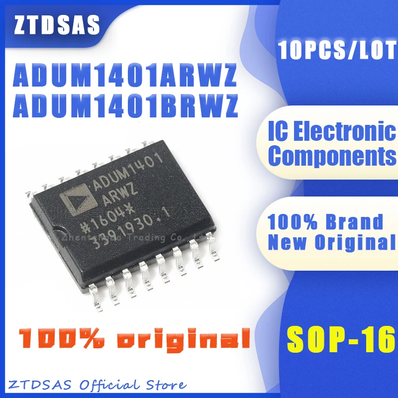 

(10piece)100% New ADUM1401ARWZ ADUM1401BRWZ ADUM1401 ARWZ BRWZ SOP-16 Chipset