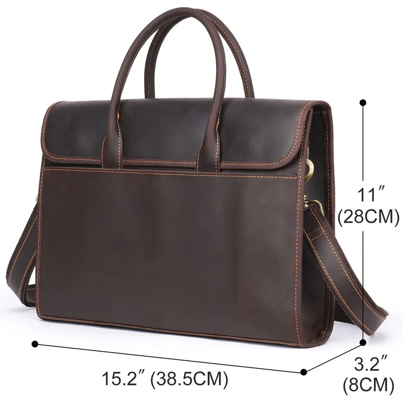 New Official Bag Bags Large Leather Briefcases Men Handbag Business Briefcase Men Trend Commuting Fashion Bag Briefcase Tote Bag