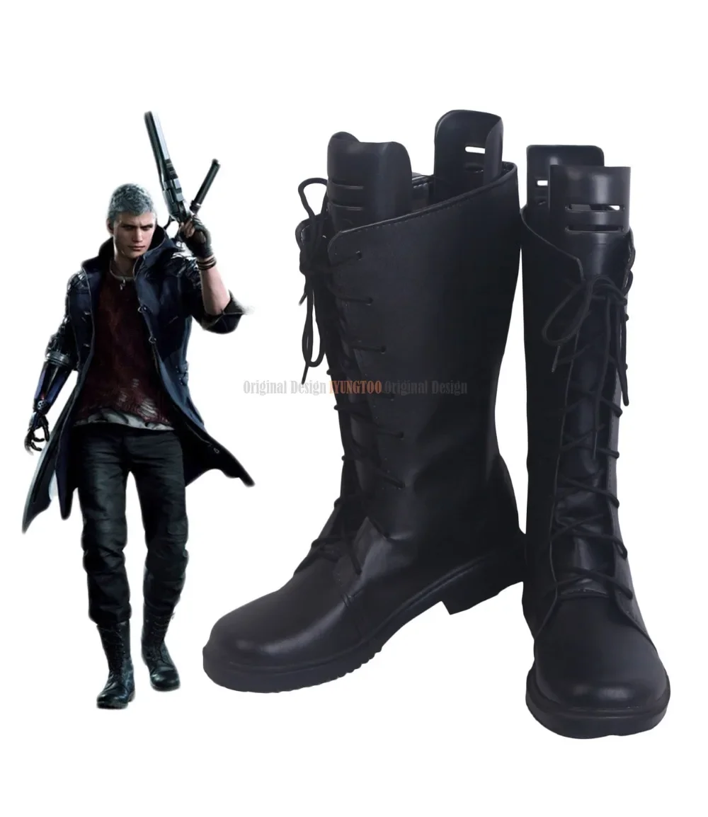 

Nero Shoes Cosplay Nero Cosplay Boots Black Shoes Custom Made Any Size for Unisex Halloween Party Cosplay