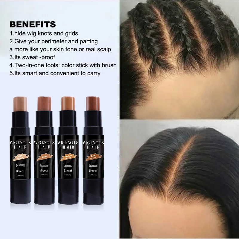 

Lace Tint Spray For Lace Wigs Dark Brown Middle Brown Light Brown Lace Tint Spray For Closures, Wigs And Closure Front 100Ml