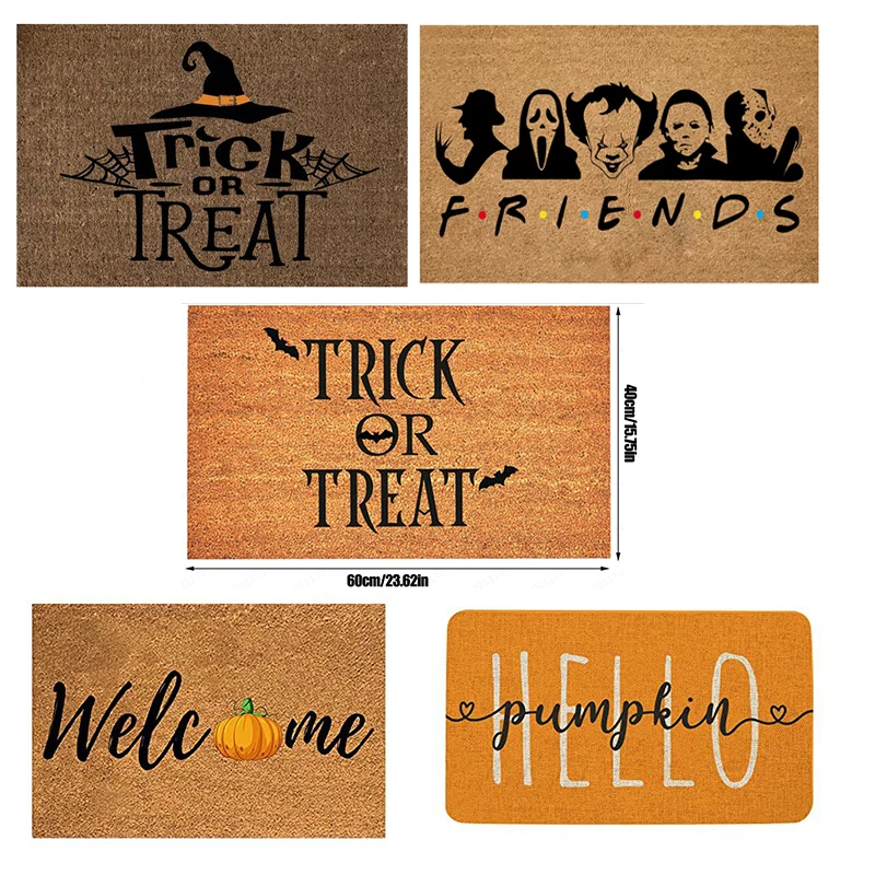 Dark Cat Welcome Full Print Doormat Fun Doormat Home Decor Kitchen Bathroom Decor Give People Fun Gifts Rug Carpet