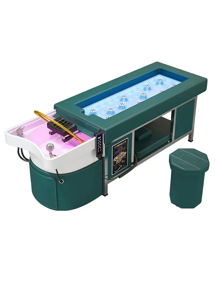 

Advanced fully automatic full body moxibustion beauty salon dedicated Thai style head care shampoo with water fumigation bed
