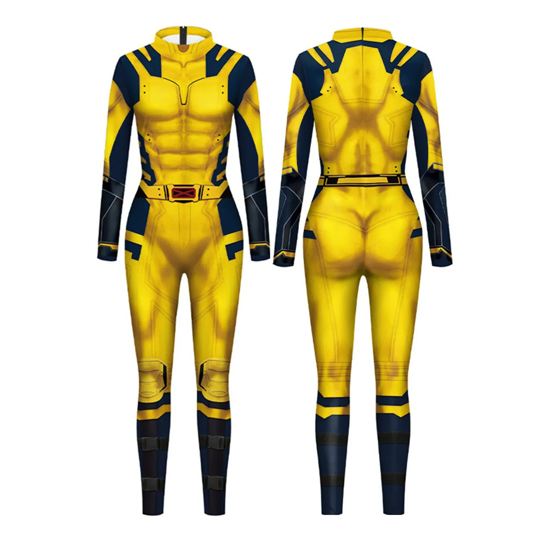 Smile Hero Wolverine Deadpool Cosplay Jumpsuit, Costume d'Halloween pour hommes, femmes, filles, enfants, Zentai imbibé, costume de batterie de fête