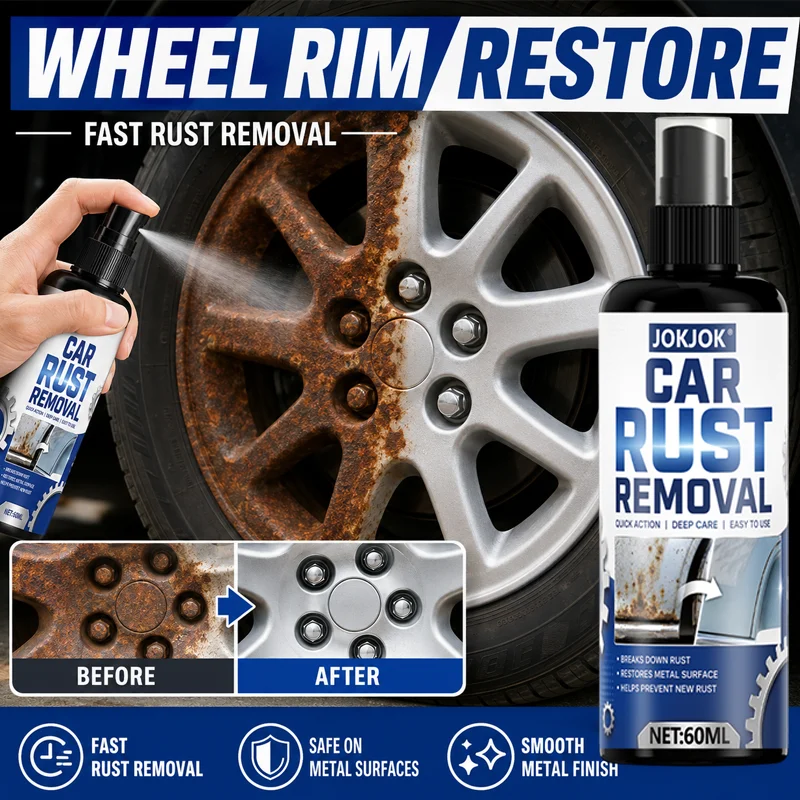 Fast Rust Remover - Powerful Solution Easily Breaks Down Stubborn Rust. Repairs Metal Surfaces on Bolts, Railings, And Mechanica