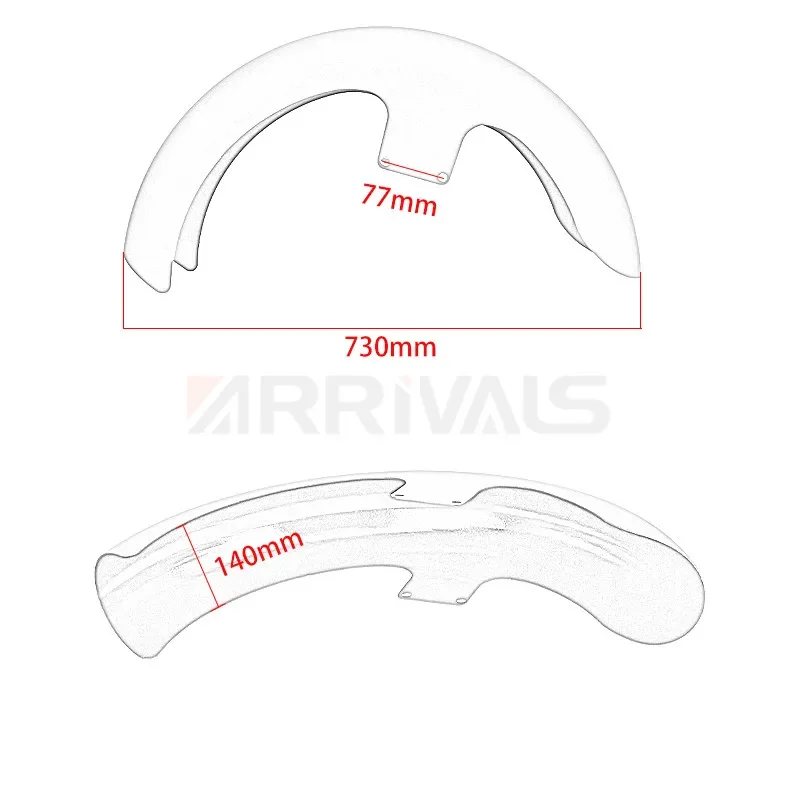 Motorcycle ABS Plastic Gloss Black 21