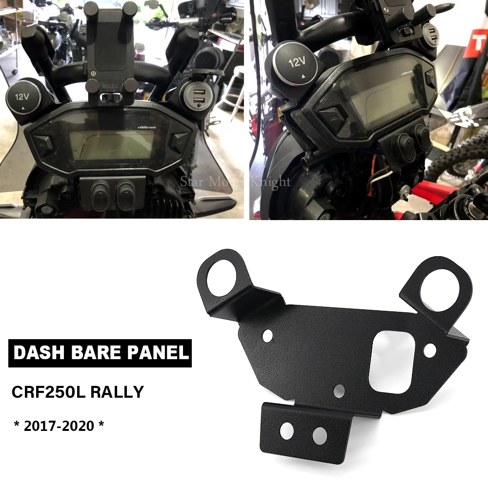 Motorcycle Accessories Dash Bare Panel Instrument USB Charger Switch Extension Bracket For HONDA CRF250L CRF250 Rally 2017- 2020