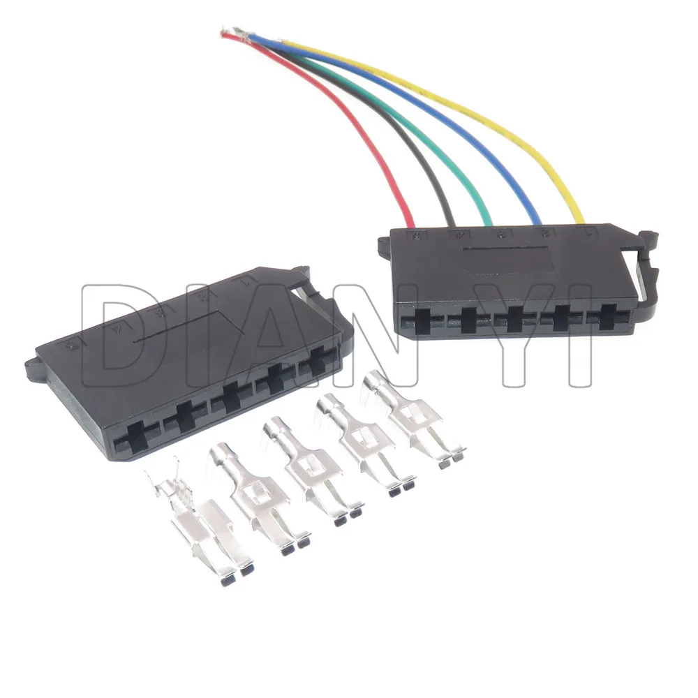 1 Set 5 Way 1H0 953 637 Automobile Connector AC Assembly Car Wire Socket 1H0953637 With Terminals