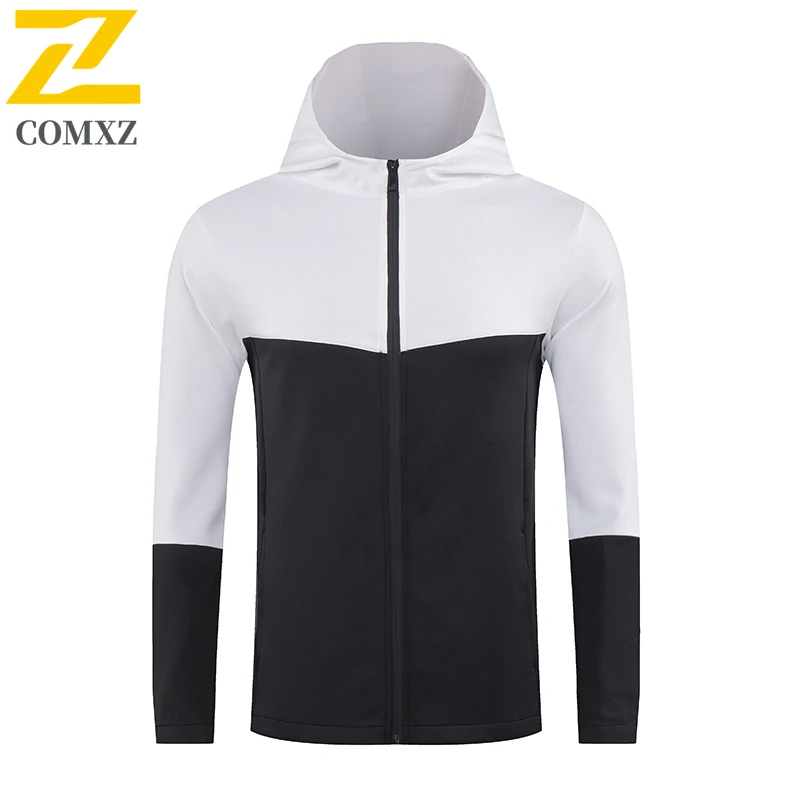 

Men All-Season Quick-Dry Zip Hoodie Jacket UPF50+ Lightweight Windbreaker for Running Training Urban Outdoor Sunscreen clothing