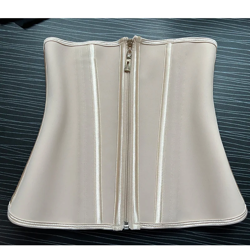 Women Latex Hourglass Waist Cincher Corset Trimmer Belt Adjustable Tight Compression Double-Layer Band Belly Control Body Shaper