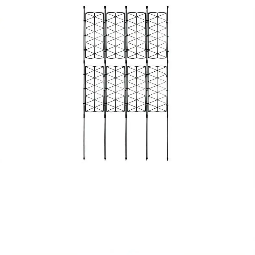 Durable Garden Fence Screen Plant Trellis Support For Climbing Roses Outdoor Yard Balcony Decor Iron Plastic Coated Mesh