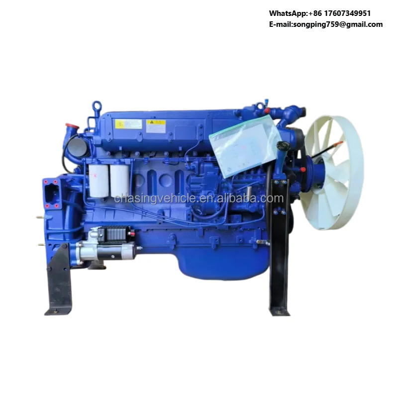Motor Diesel Refrigerado a Água de 6 Cilindros WD615.47 371HP 336HP Euro 2 para Caminhão Pesado