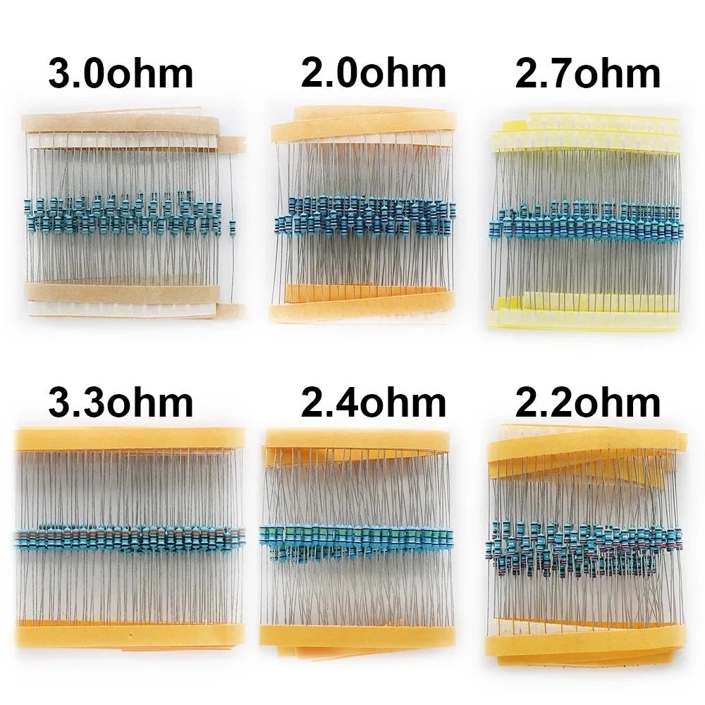 

Комплект резисторов для ремонта подушек безопасности автомобиля 2,0 Ом 2,2 Ом 2,4 Ом 2,7 Ом 3,0 Ом 3,3 Ом