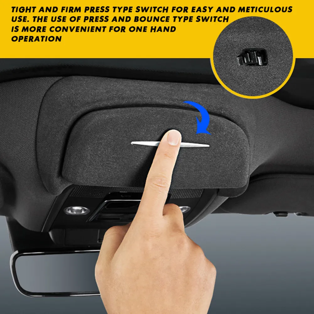 for BYD Seal Glasses Case ABS Flip Car Glasses Clip Sunglasses Storage Box Glasses Frame