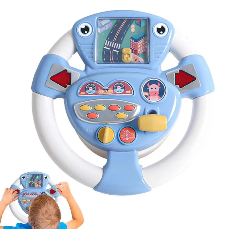 

Baby Steering Wheel Toy Car Seat Toys With Light And Sound Simulation Driving Educational Toys For Preschool Kids Interactive