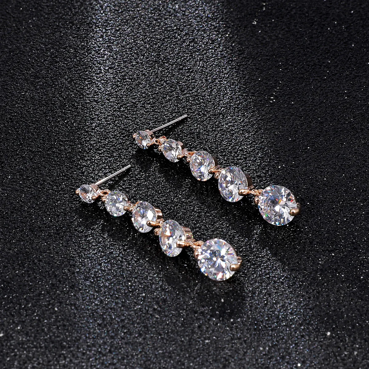 Super flash round diamond zircon long earrings jewelry source wishebay AliExpress earrings women