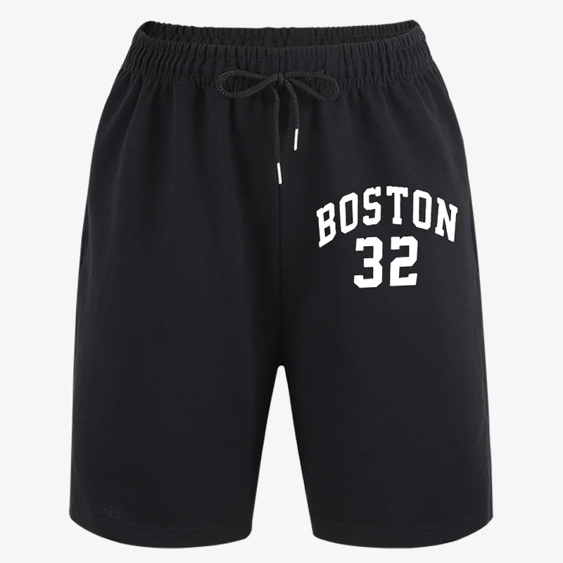 

Мужские брюки Boston Number 32 с принтом, классические, модные, летние, для фитнеса, свободные шорты для бега