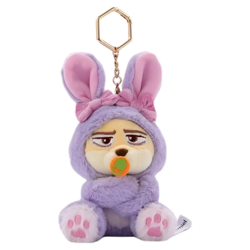 12cm Disney Zootopia Juddy Nick Sloth Finnick Nibbles Plüsch-Anhänger Mädchen Rucksack Taschen Gefüllte Schlüsselanhänger Niedliche Plüsch-Schlüsselringe
