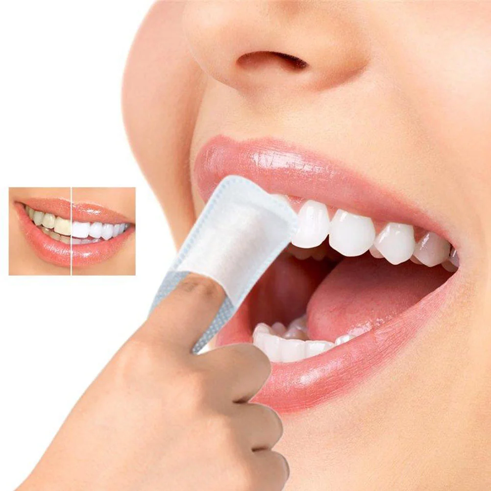 20 Pcs Medical Gauze Disposable Finger Brush Oral Cleaning Wipes Detergent Teeth Dental Toothbrush